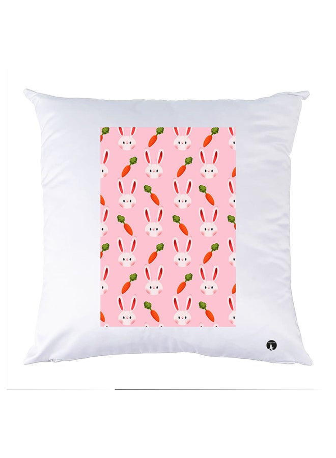 Printed Pillow Case polyester White 30x30cm