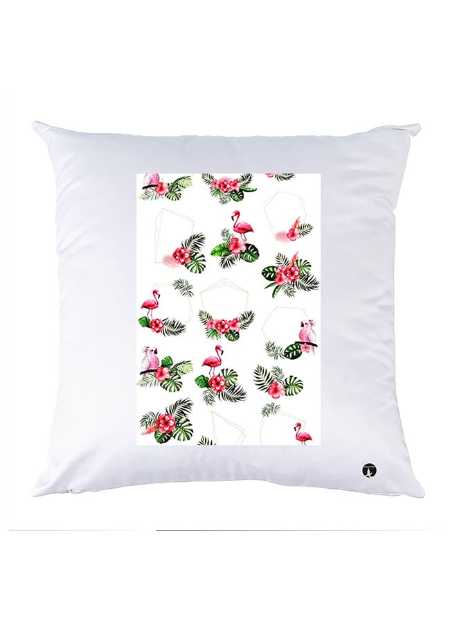 وسادة مزيّنة بنقشة مطبوعة polyester أبيض 30x30سم