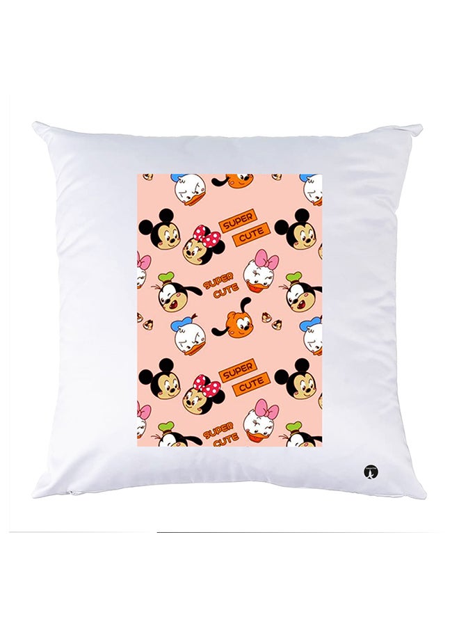 بي بي وسادة مزيّنة بنقشة مطبوعة polyester أبيض 30x30سم