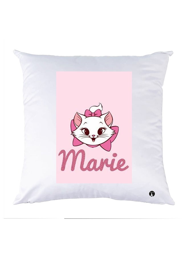 بي بي وسادة مزيّنة بنقشة مطبوعة polyester أبيض 30x30سم