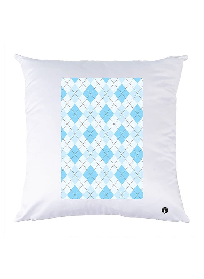 غطاء وسادة مطبوع polyester أبيض 30x30سم