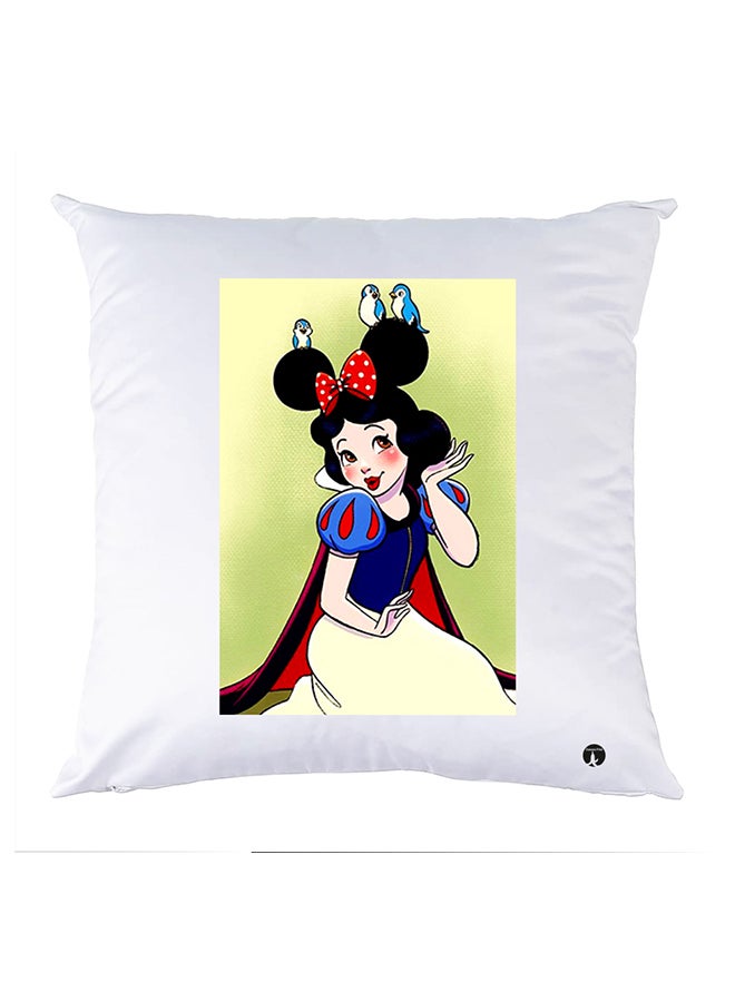 وسادة مزيّنة بنقشة مطبوعة polyester أبيض 30x30سم