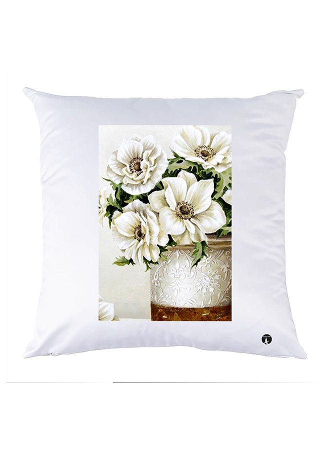 بي بي وسادة مزيّنة بنقشة مطبوعة polyester أبيض 30x30سم