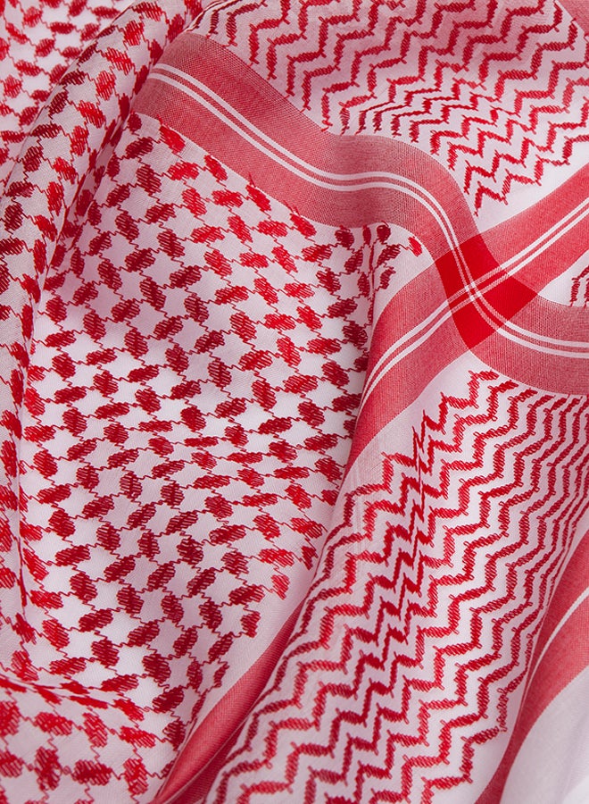 BAIT AL KANDORA - Classic Shemagh Red/White - Image 1