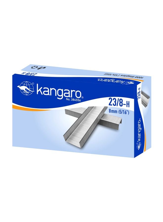 كانجارو 100 قطعة من دبابيس دباسة فضي - Image 1