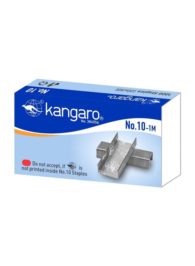 كانجارو 100 قطعة من دبابيس دباسة فضي - Image 1