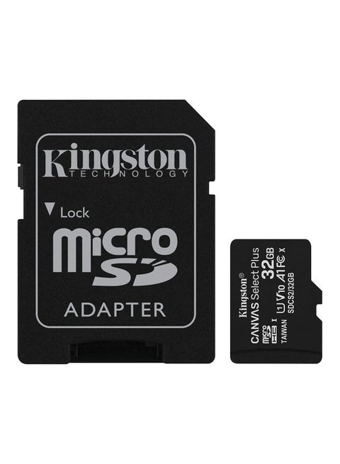 بطاقة Canvas Select Plus Micro SDHC سعة 32 جيجابايت مع محول