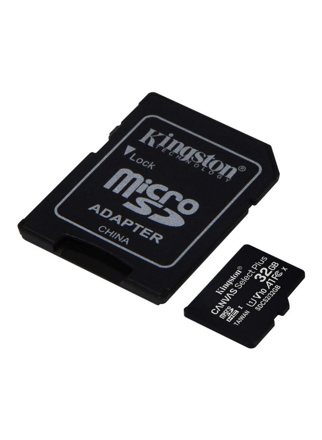 كينغستون - بطاقة Canvas Select Plus Micro SDHC سعة 32 جيجابايت مع محول - Image 1