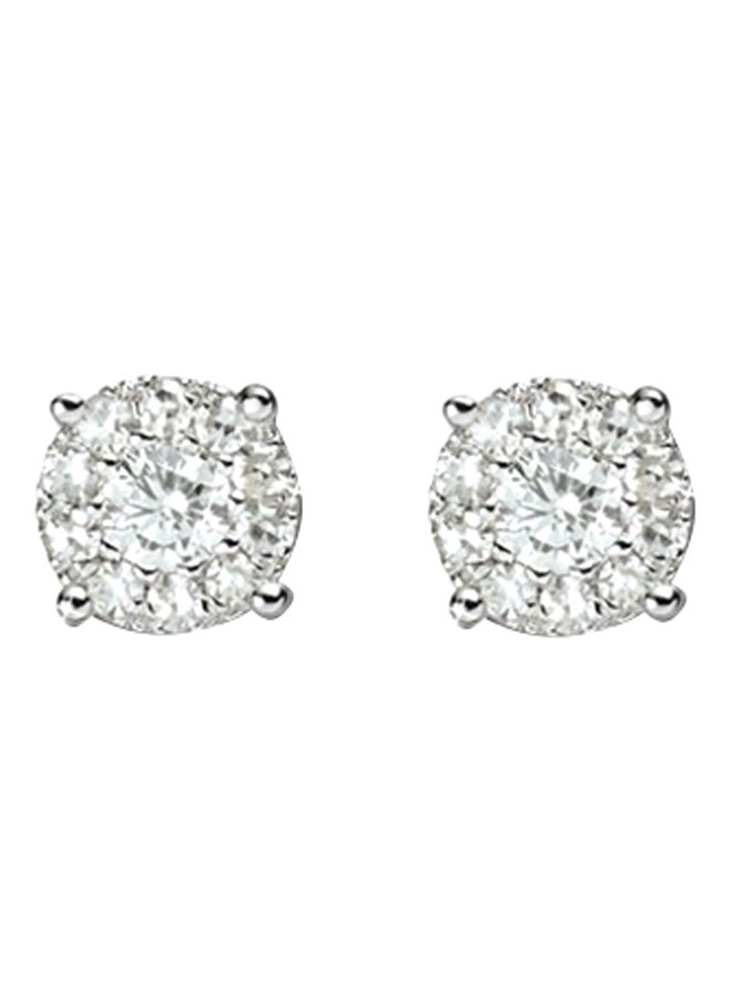 1.5 Ct Daimond Mirage Classic Earrings White Gold  - Image 1