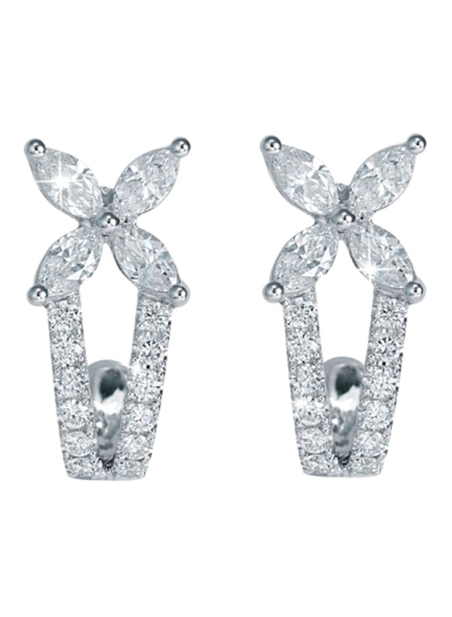 Red Carpet Earrings White Gold 