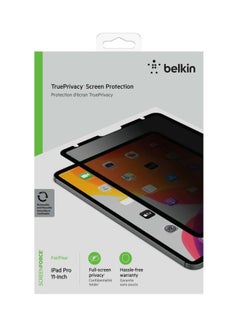 belkin Screenforce True Privacy Screen Protector For Apple ipad Pro (2nd/1st Gen) Black/Clear  - Image 3