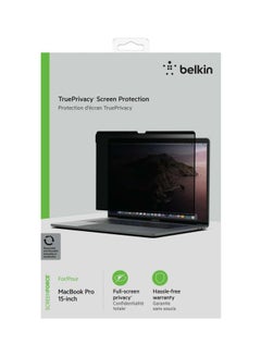 belkin Screenforce True Privacy Screen Protector For Apple MacBook Pro Clear/Black  - Image 3
