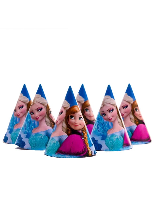 Generic 6-Piece Frozen Theme Elsa Anna Birthday Party Hat  Set  - Image 1