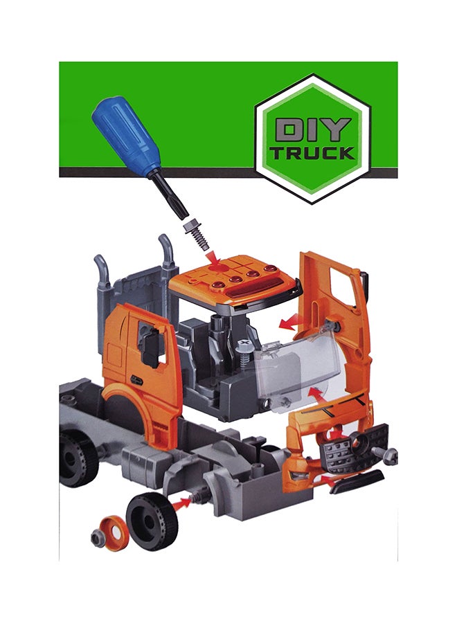 Garbage Truck : DIY With Tool Kit Orange 27X15X9cm  - Image 4