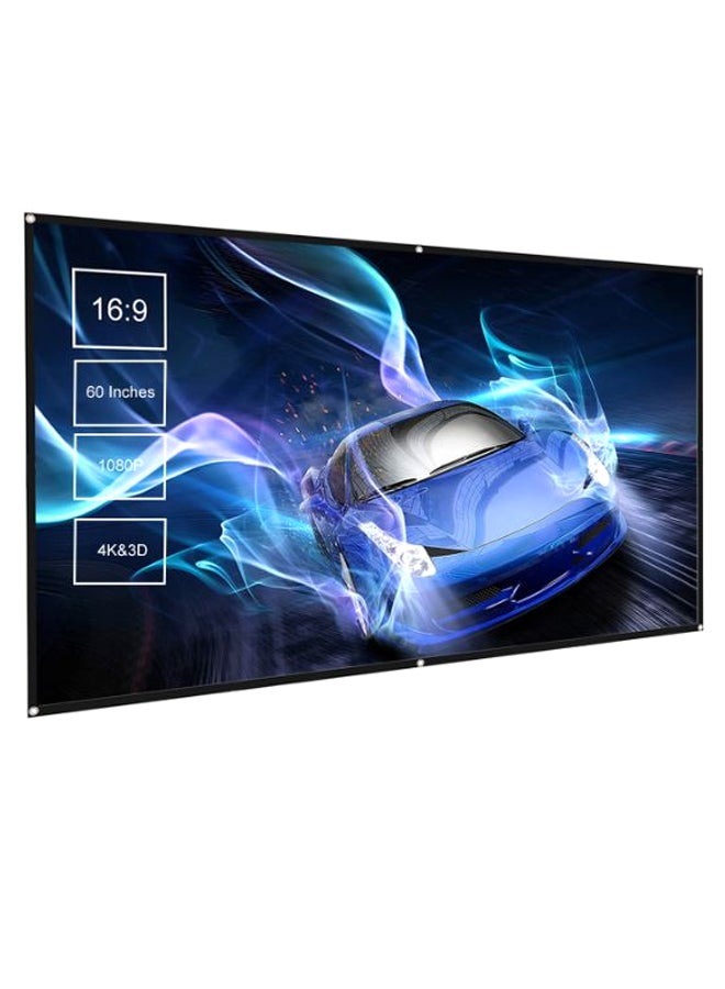 Anti-Crease Foldable Projector Screen V7271-60_P White/Black - Image 3