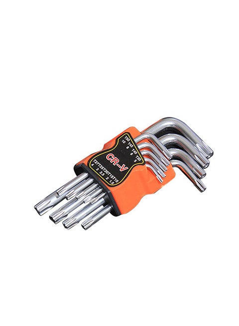 9-Piece Hex Key Wrench Set Multicolour