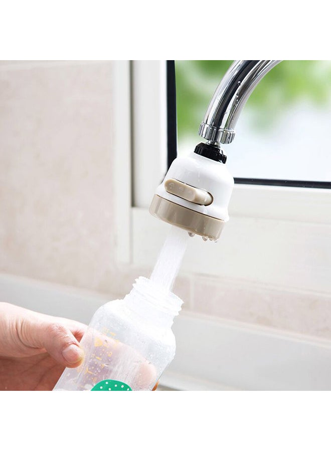 Degree Rotation Faucet Booster Shower Head  Tap White 85x53x50mm - Image 4