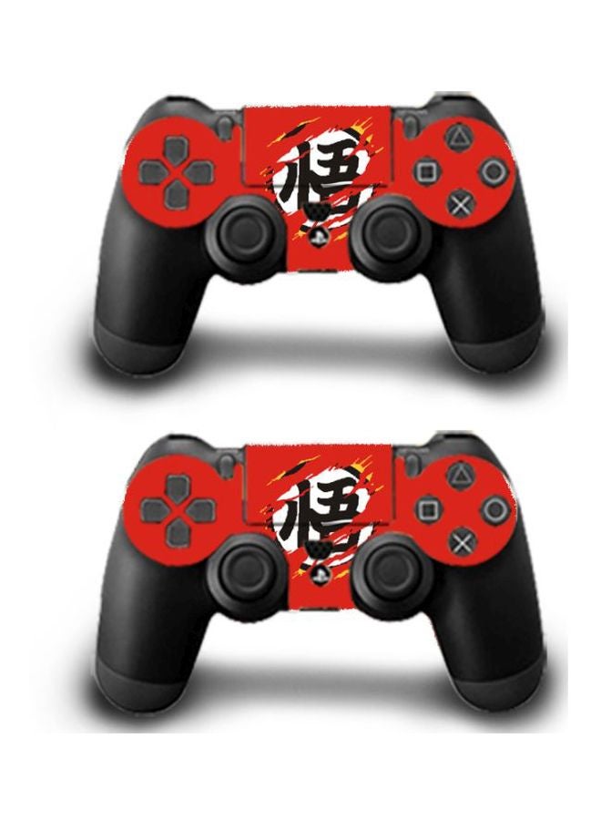 بيوينتي طقم ملصقات مزين بطبعة شخصية مستوحاة من الرسوم المتحركة لجهاز الألعاب وذراع تحكم بلايستيشن 4 برو، من 3 قطع - Image 3