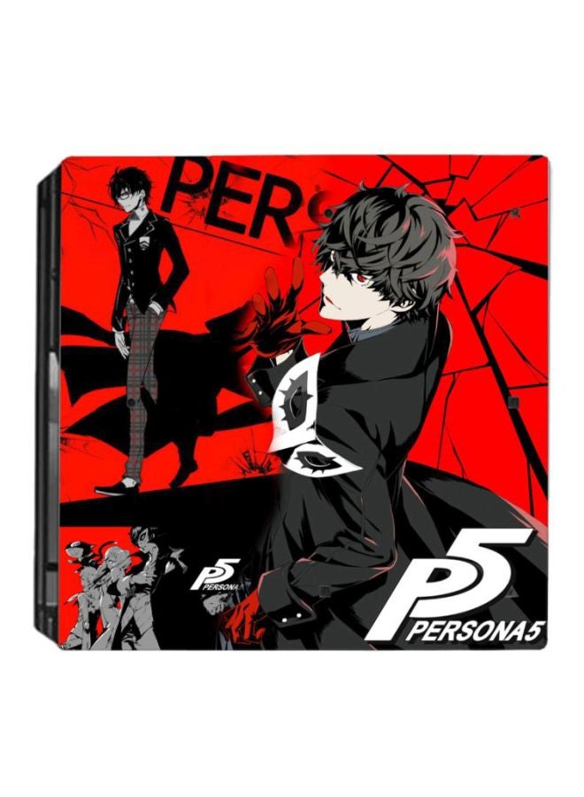 بيوينتي طقم ملصقات مزين بطبعة شخصية مستوحاة من الرسوم المتحركة لجهاز الألعاب وذراع تحكم بلايستيشن 4 برو، من 3 قطع - Image 2