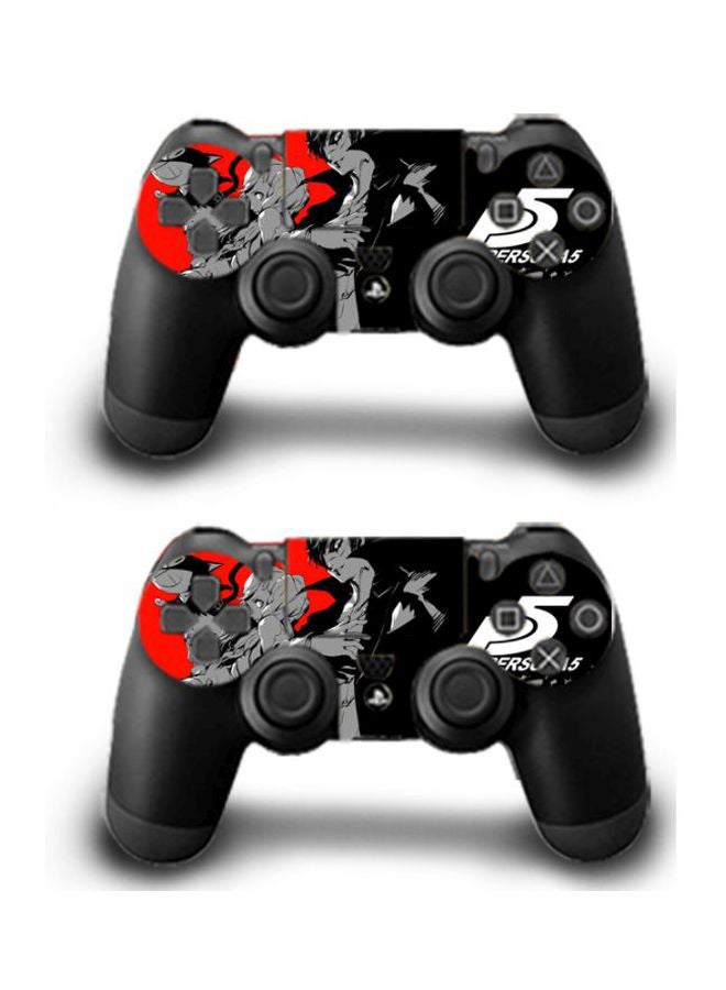 بيوينتي طقم ملصقات مزين بطبعة شخصية مستوحاة من الرسوم المتحركة لجهاز الألعاب وذراع تحكم بلايستيشن 4 برو، من 3 قطع - Image 3