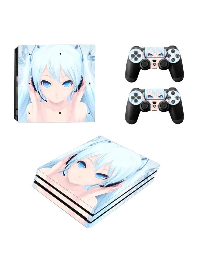 Beauenty Pack Of 3 Anime Themed Sticker For PS4 Pro Console And Controller - Image 1