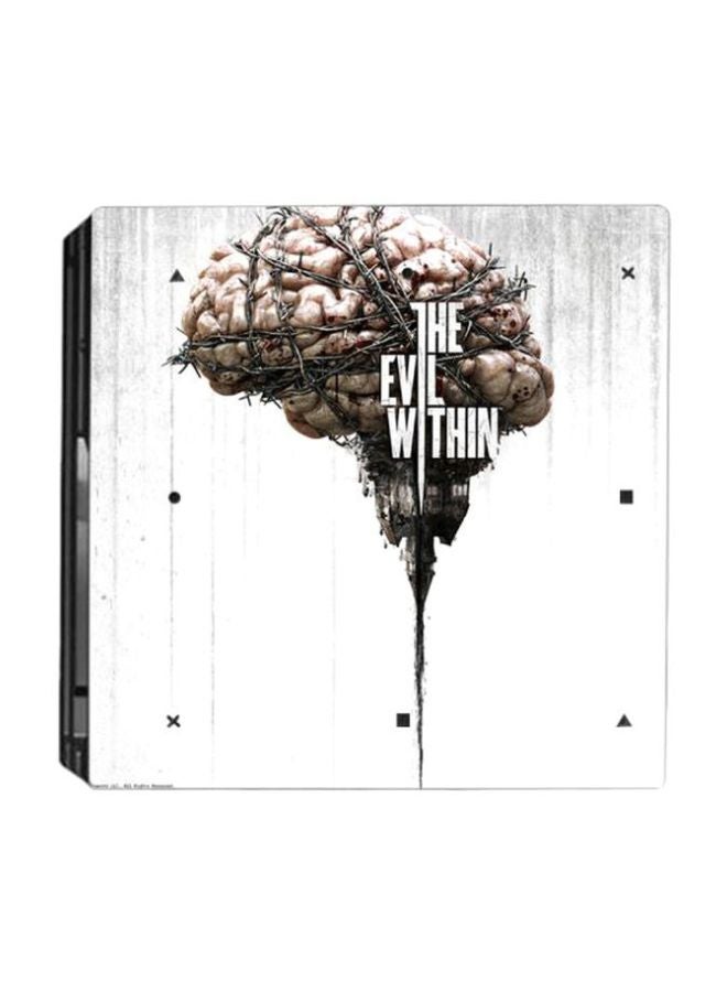 Beauenty - Pack Of 3 The Evil Within Themed Sticker For PS4 Pro Console And Controller - Image 1