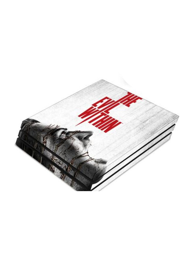 Beauenty - Pack Of 3 The Evil Within Themed Sticker For PS4 Pro Console And Controller - Image 1