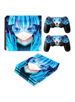 3-Piece Anime Themed Console With Controller Sticker Set For PS4 PRO