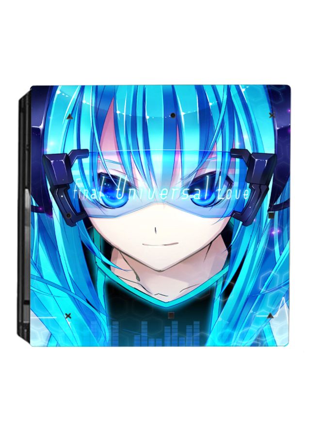 Beauenty - 3-Piece Anime Themed Console With Controller Sticker Set For PS4 PRO - Image 1