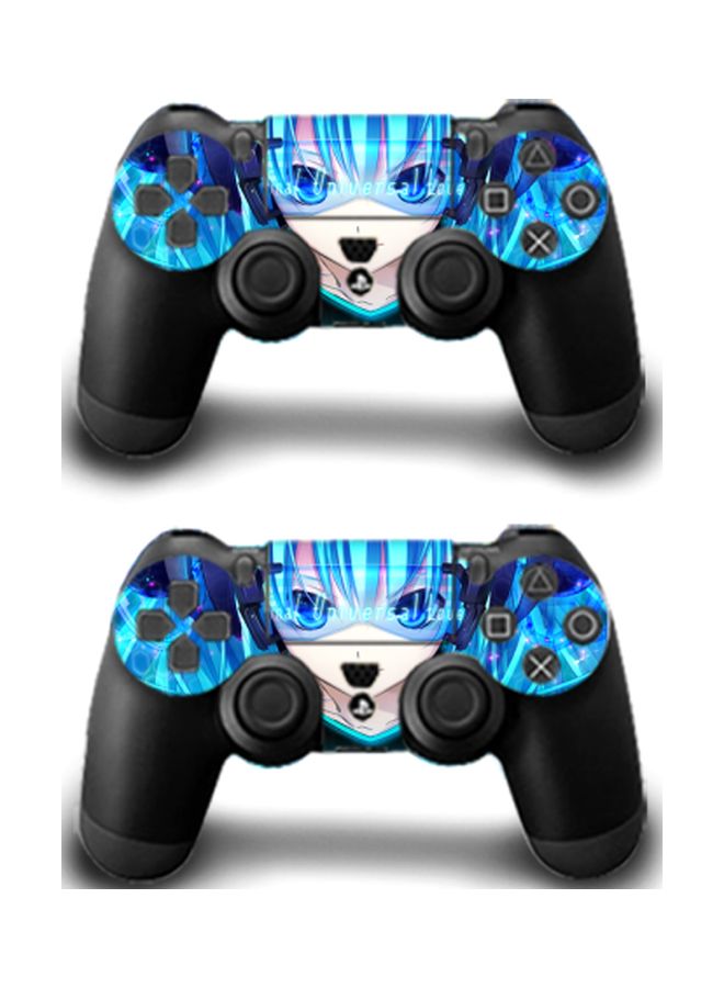 Beauenty - 3-Piece Anime Themed Console With Controller Sticker Set For PS4 PRO - Image 1