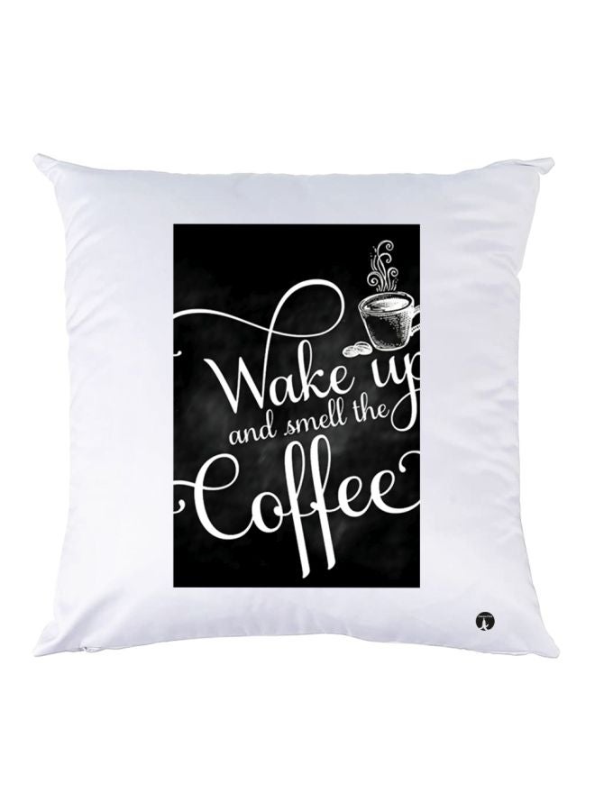 BP Printed Throw Pillow White/Black 30x30cm