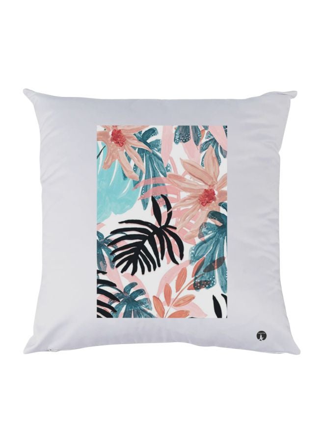 بي بي وسادة زينة مطبوعة أبيض / وردي / أزرق 30x30سم