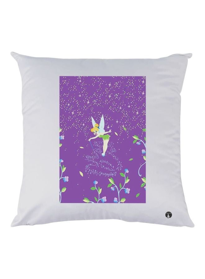 بي بي Fairy Printed Decorative Cushion White/Purple/Green 40x40cm