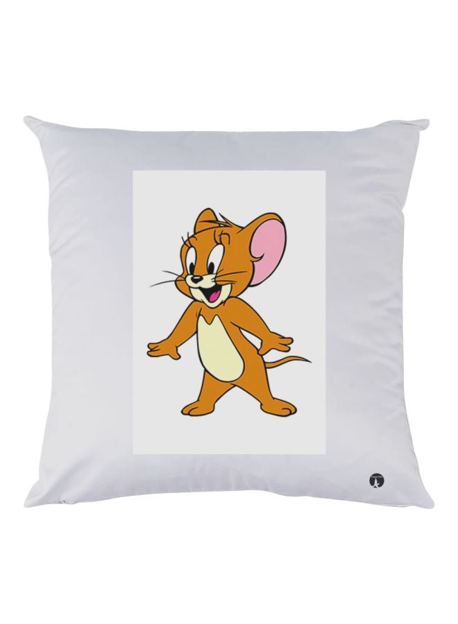 BP Jerry Printed Throw Pillow White/Brown/Beige