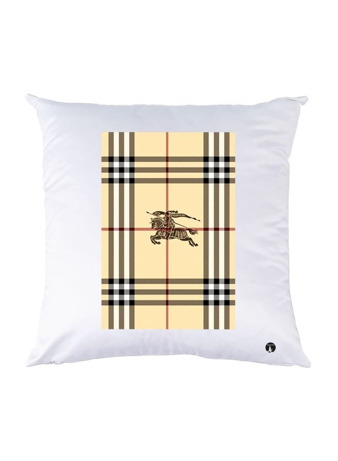 بي بي وسادة ديكور بطبعة محارب أبيض/بيج/بني 30x30سم