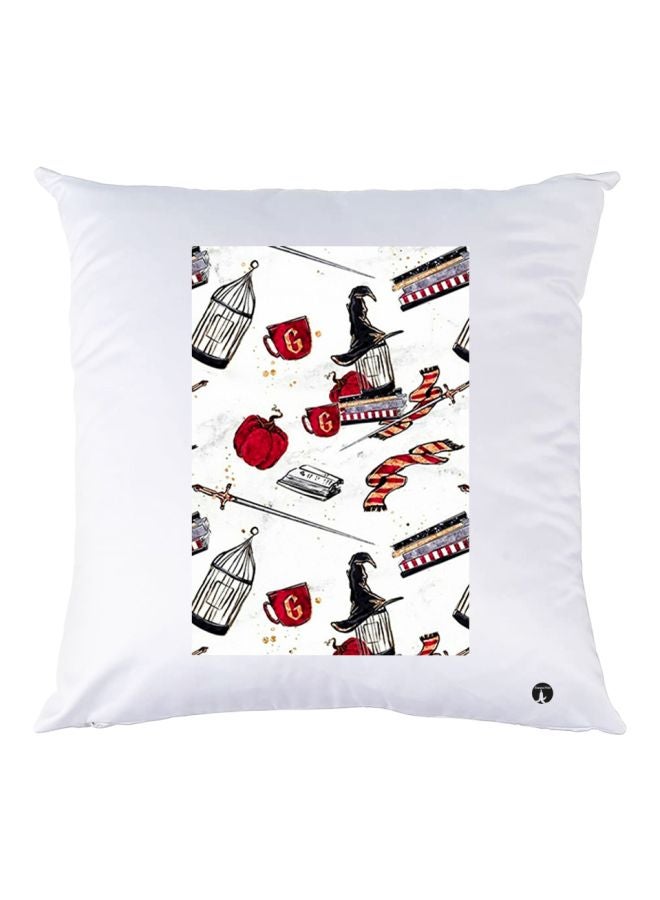 BP Harry Potter Theme Printed Throw Pillow White/Red/Black