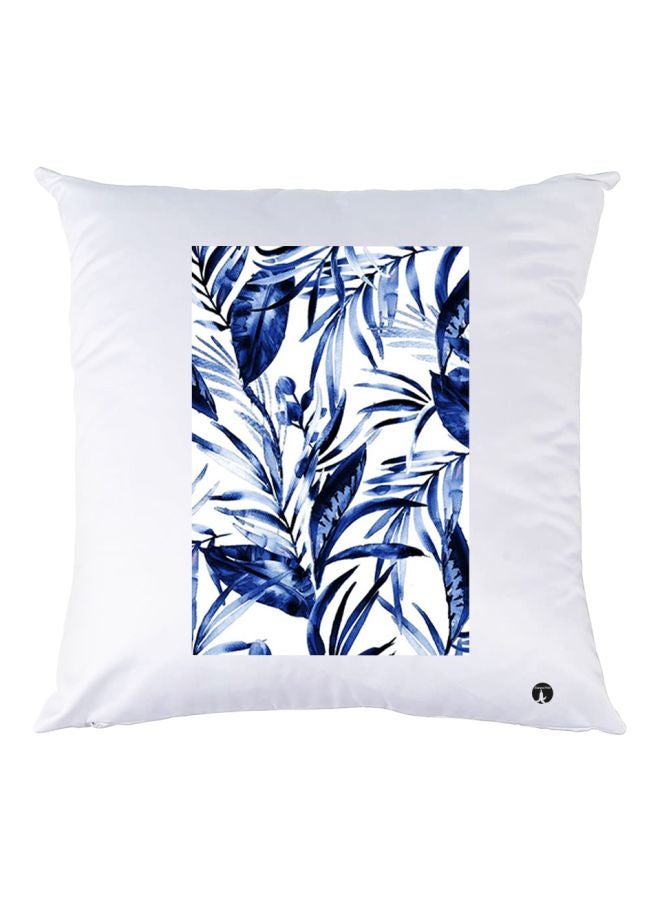 BP Printed Throw Pillow White/Blue 30x30cm