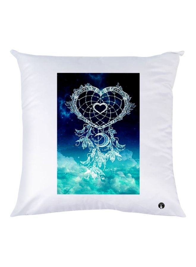 بي بي وسادة زينة بطبعة السماء أبيض/أزرق 30x30سم