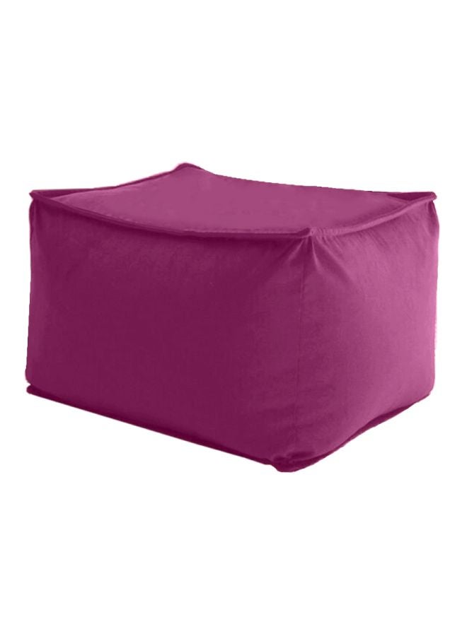 ريغال إن هاوس مقعد بوف أرضي على شكل مكعب وردي غامق 65x65x40سم  - Image 1