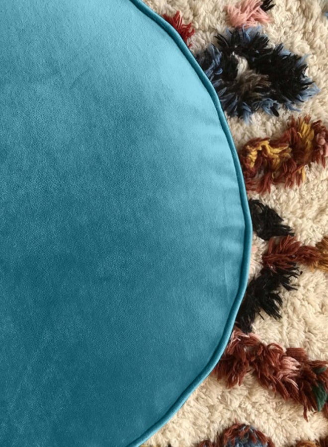 ريغال إن هاوس مقعد بوف أرضي دائري الشكل فيروزي 100x20سم  - Image 3