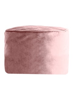 REGAL IN HOUSE Round Shaped Floor Pouf Pink 60x40cm  - Image 1