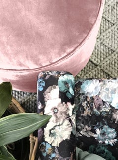 REGAL IN HOUSE Round Shaped Floor Pouf Pink 60x40cm  - Image 5