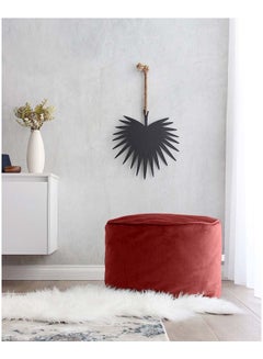 ريغال إن هاوس مقعد بوف أرضي دائري الشكل أحمر 100x20سم  - Image 2