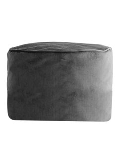 REGAL IN HOUSE Round Shaped Floor Pouf Grey 60x40cm  - Image 1