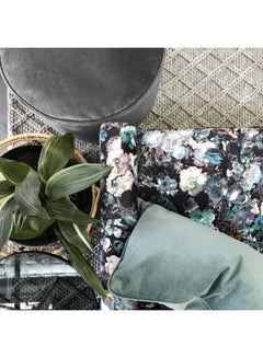REGAL IN HOUSE Round Shaped Floor Pouf Grey 60x40cm  - Image 5