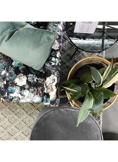 REGAL IN HOUSE Round Shaped Floor Pouf Grey 60x40cm  - Image 4