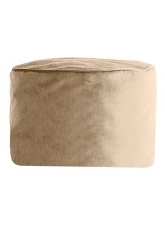 REGAL IN HOUSE Round Shaped Floor Pouf Beige 60x40cm  - Image 1