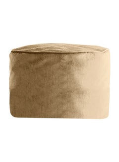 Round Shaped Velvet Pouf Brick 60x40cm - v1595434713/N39444887A_1