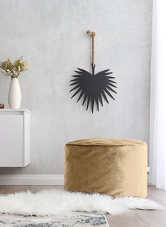 Round Shaped Velvet Pouf Brick 60x40cm - v1595434713/N39444887A_2