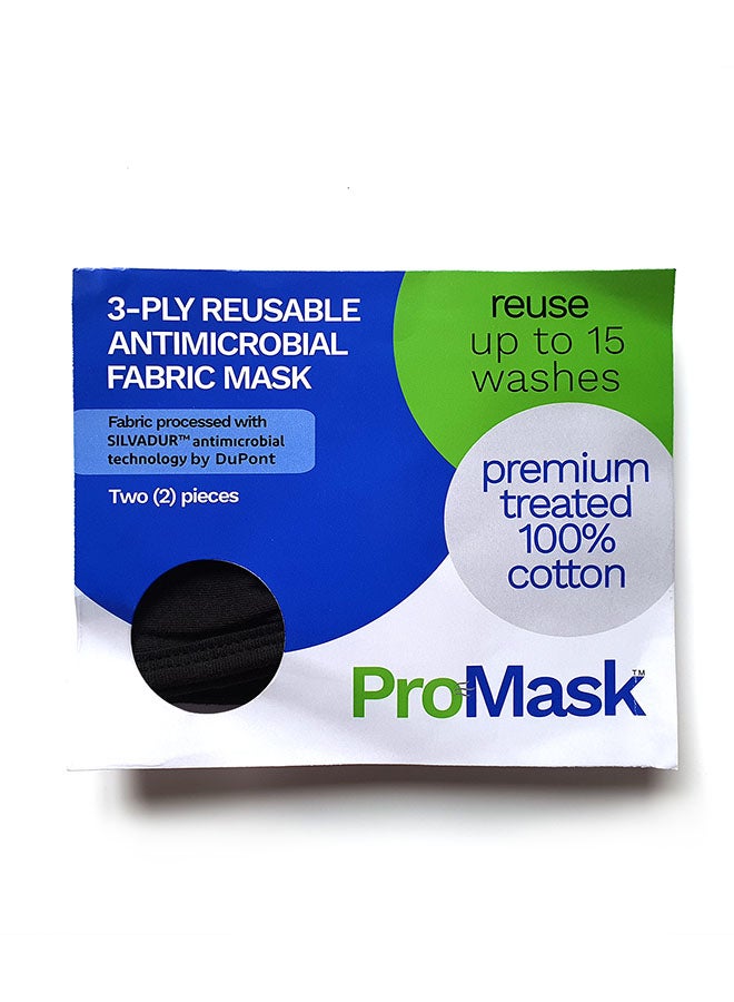 ProMask - Set of 2 Reusable Antimicrobial Face Mask - Image 1